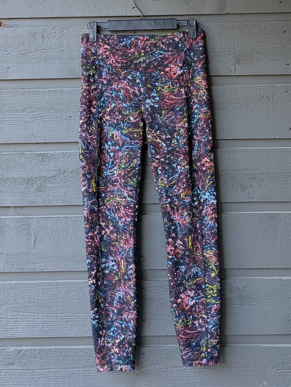 Lululemon Invigorate High-Rise Tight 25" Foliage Overlay Multi Size 6 Black